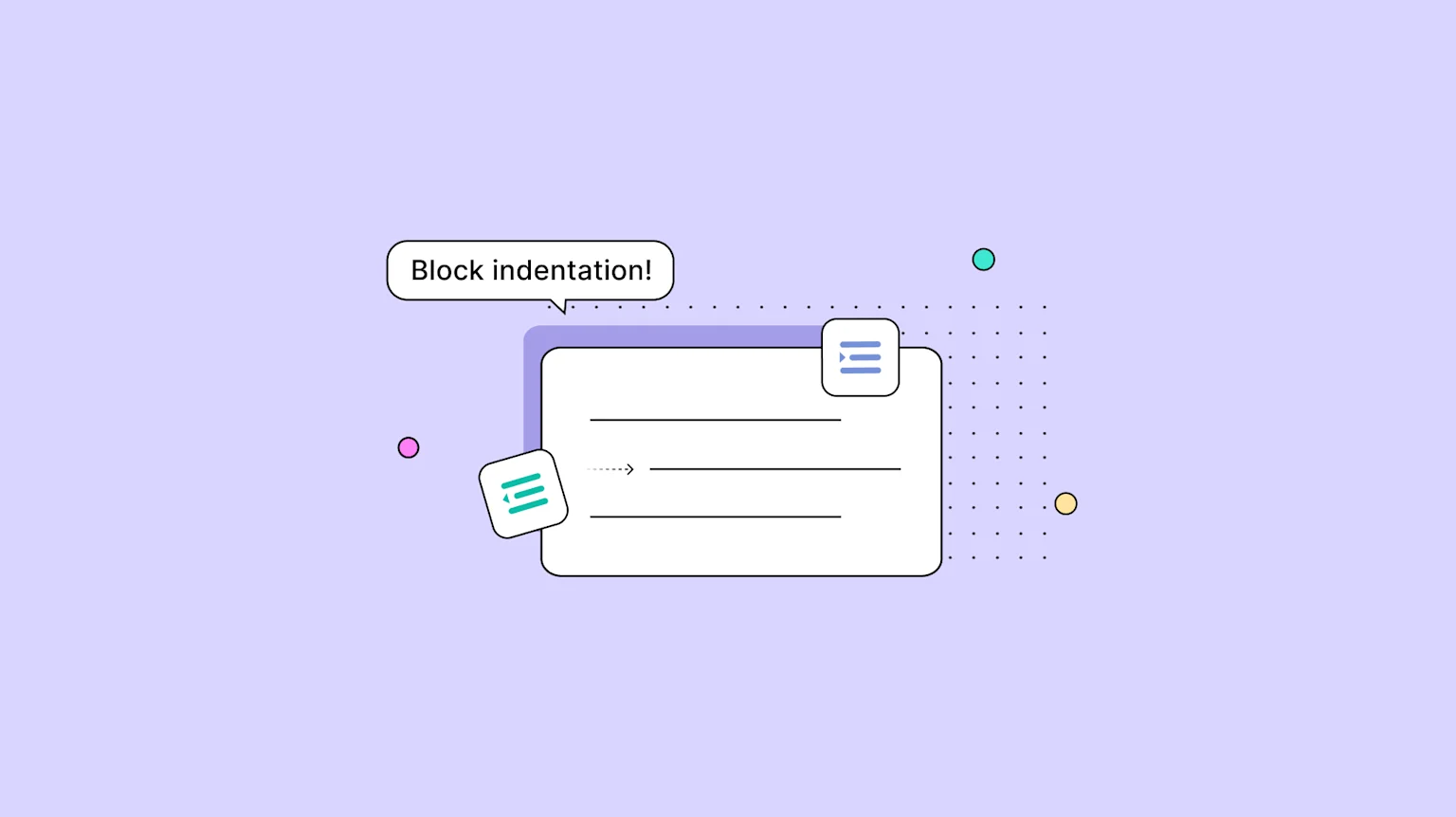 How to configure block indentation
